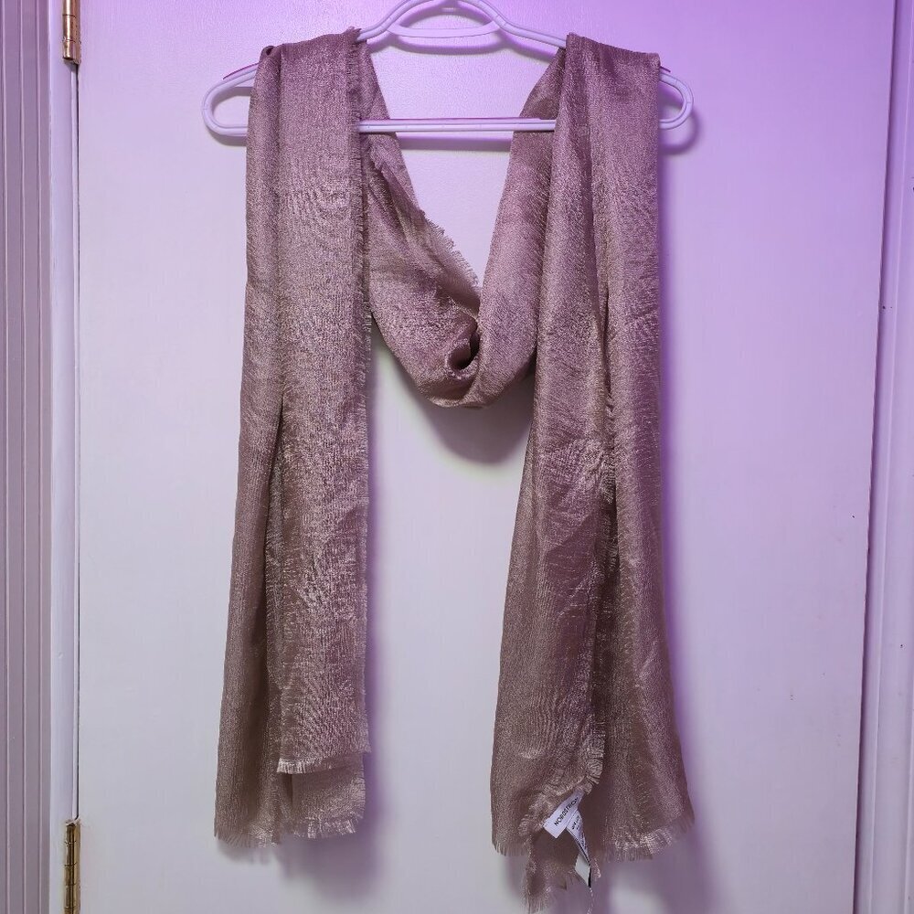 Nordstrom Tan Desert Shimmer Shawl Scarf - Brand New Tags On - Picture 3 of 4